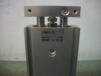 SMC CXS SERIES DUAL ROD GUIDED CYLINDER CXSM20-75 75MM STROKE NOB