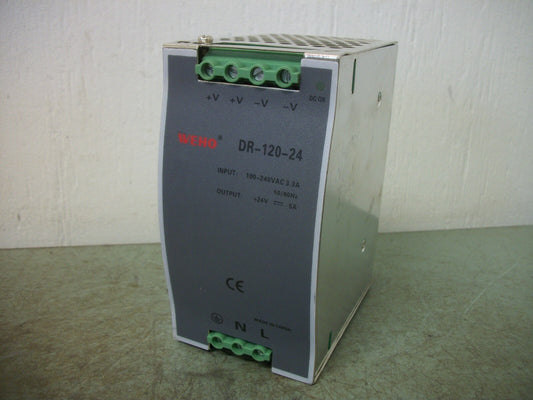 WEHO POWER SUPPLY DR-120-24 24VDC 5AMP