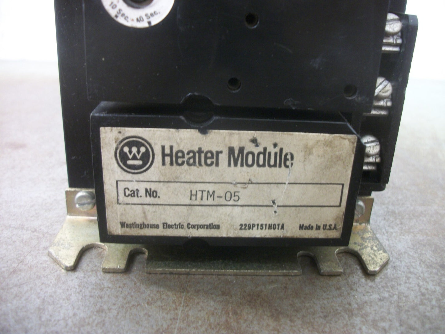 WESTINGHOUSE 2608D1CG26 MODULAR OVERLOAD RELAY MOR-1 27AMP 600VOLT