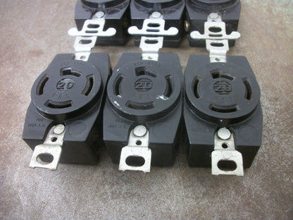 PASS & SEYMOUR LOT OF 10 TURNLOK RECEPTACLES 20AMP 250VOLT 4W
