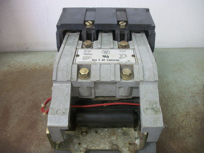 WESTINGHOUSE GCA 530 SIZE 5 CONTACTOR 2045A40G01 300AMP