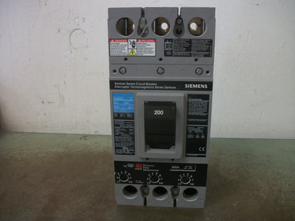 SIEMENS SENTRON FXD6-A CIRCUIT BREAKER FXD63B200 200AMP 600VOLT 3POLE