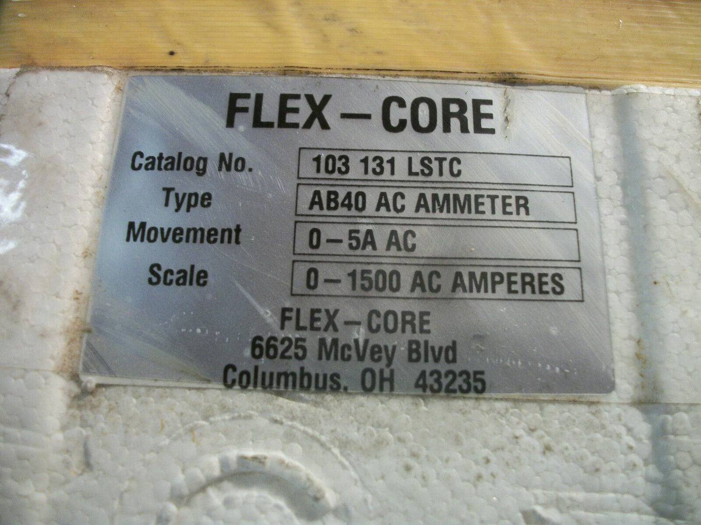 FLEX-CORE YOKOGAWA AB40 AC AMMETER 103 131 LSTC 0-1500 AC AMPS NEW