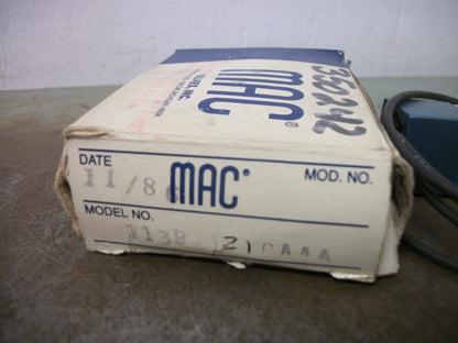 MAC SOLENOID VALVE 113B-121CAAA 240VCOIL 6.5WATT NIB