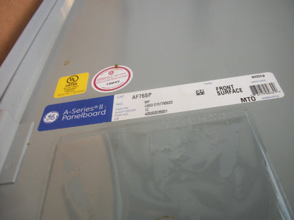 GE A-SERIES II 76" PANELBOARD SURFACE FRONT COVER DOOR AF76SP