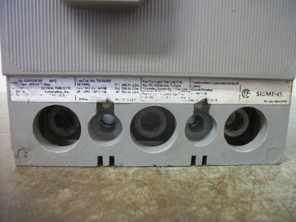 SIEMENS QJH CIRCUIT BREAKER QJH23B150 150AMP 240VOLT 3POLE
