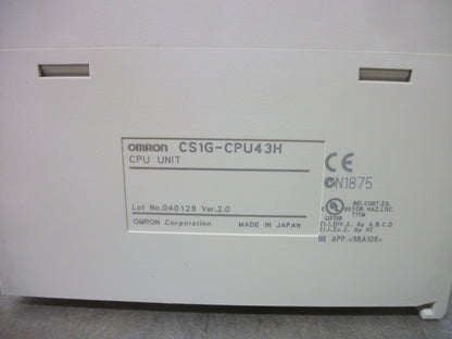 OMRON PLC CPU UNIT CS1G-CPU43H