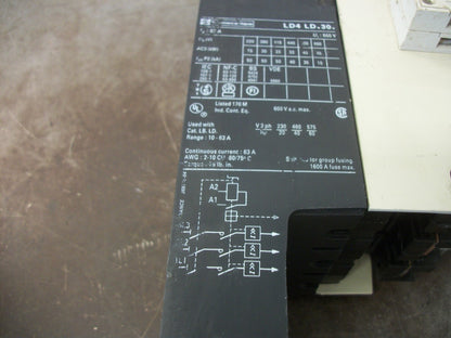 TELEMECANIQUE INTEGRAL 63 CONTACTOR LD4-LD030 63AMP 120VCOIL 3PH 600V 60HP