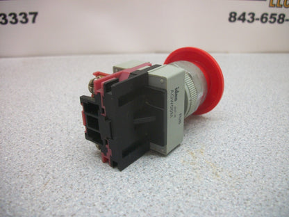 IDEC AOW00M RED MUSHROOM MAINTAINED PUSH IN/PUSH OUT PUSHBUTTON AOW401-R