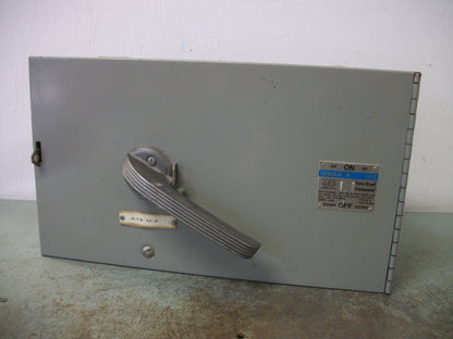 SIEMENS ITE GOULD FUSIBLE VACU-BREAK BRANCH SWITCH V7F3604 200AMP 600VOLT 3POLE