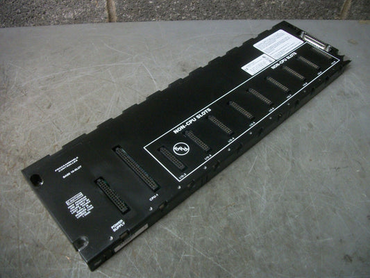 GE FANUC 10-SLOT PLC CHASSIS RACK BASE IC693CHS391L CHIP