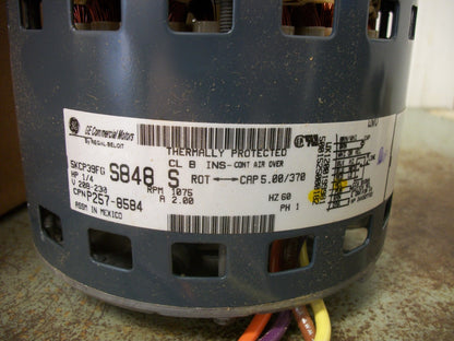 GE TOTALINE 1/4HP FR 48 BLOWER MOTOR P257-8584 230VOLT 1075RPM 1PH NIB