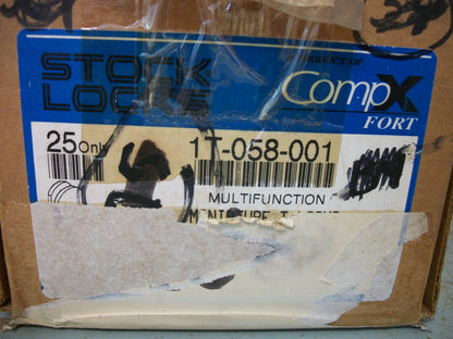 COMPX FORT LOT OF 10 MINI 'T' CAM LOCKS FOR GLASS & PLASTIC DOORS 1T-058-001 NEW