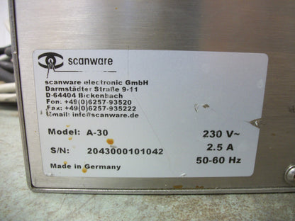 SCANWARE VISION HMI ELECTRONIC GmbH MODEL A-30 230VAC 2.5AMP