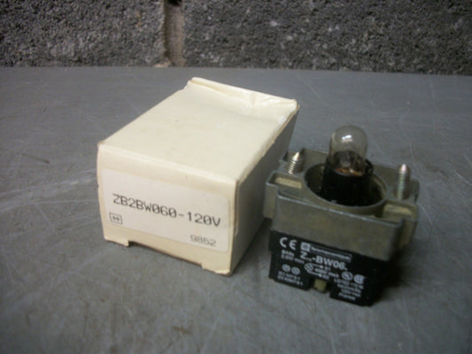 TELEMECANIQUE PILOT LIGHT MODULE ZB2BW060-120V NIB