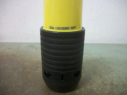 PASS & SEYMOUR TURNLOK CONNECTOR 3433SS 30AMP 120/208VOLT 3PH 4W