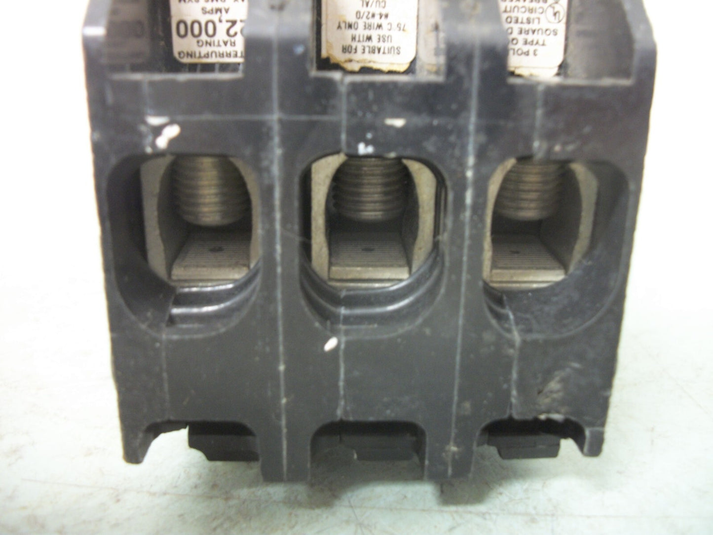 SQUARE D QOB CIRCUIT BREAKER QOB380VH 80AMP 240VOLT 3POLE 22kA OLD NOB
