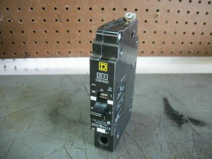 SQUARE D EGB CIRCUIT BREAKER EGB14020 20AMP 277VOLT 1POLE NOB