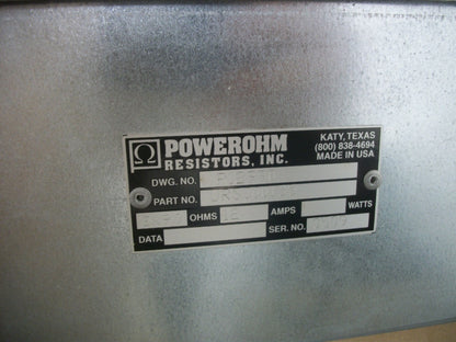 POWEROHM RESISTORS BRAKING UNIT URS000135 2x 9 OHMS 12AMP 1296WATT NIB