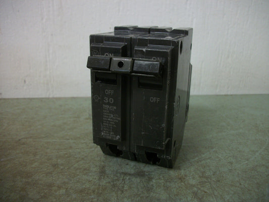 GE THQL CIRCUIT BREAKER THQL2130 30AMP 240VOLT 2POLE NOB