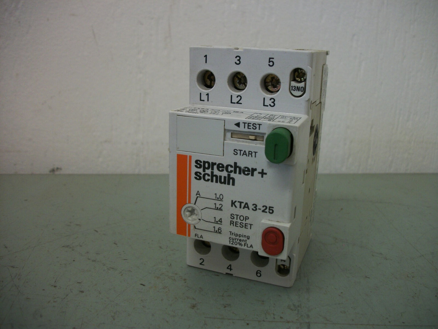 SPRECHER SCHUH MOTOR CIRCUIT BREAKER KTA3-25 1.0-1.6AMP