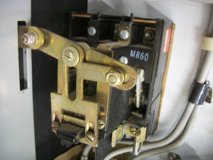 GE MCC BUCKET SIZE 2 TWO-SPEED CR206D0 120VCOIL 60AMP FUSIBLE