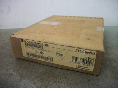 SQUARE D TSX COMPACT PREWIRING 16X1 BLANK UNIT NUL 200/AS-BNUL-200 NIB
