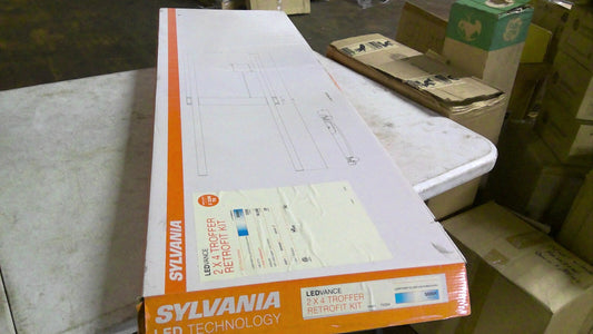 SYLVANIA 75054-0 2X4 TROFFER RETROFIT KIT LEDR/TROFF/2L/029/UNV/D/850/24/WH NIB