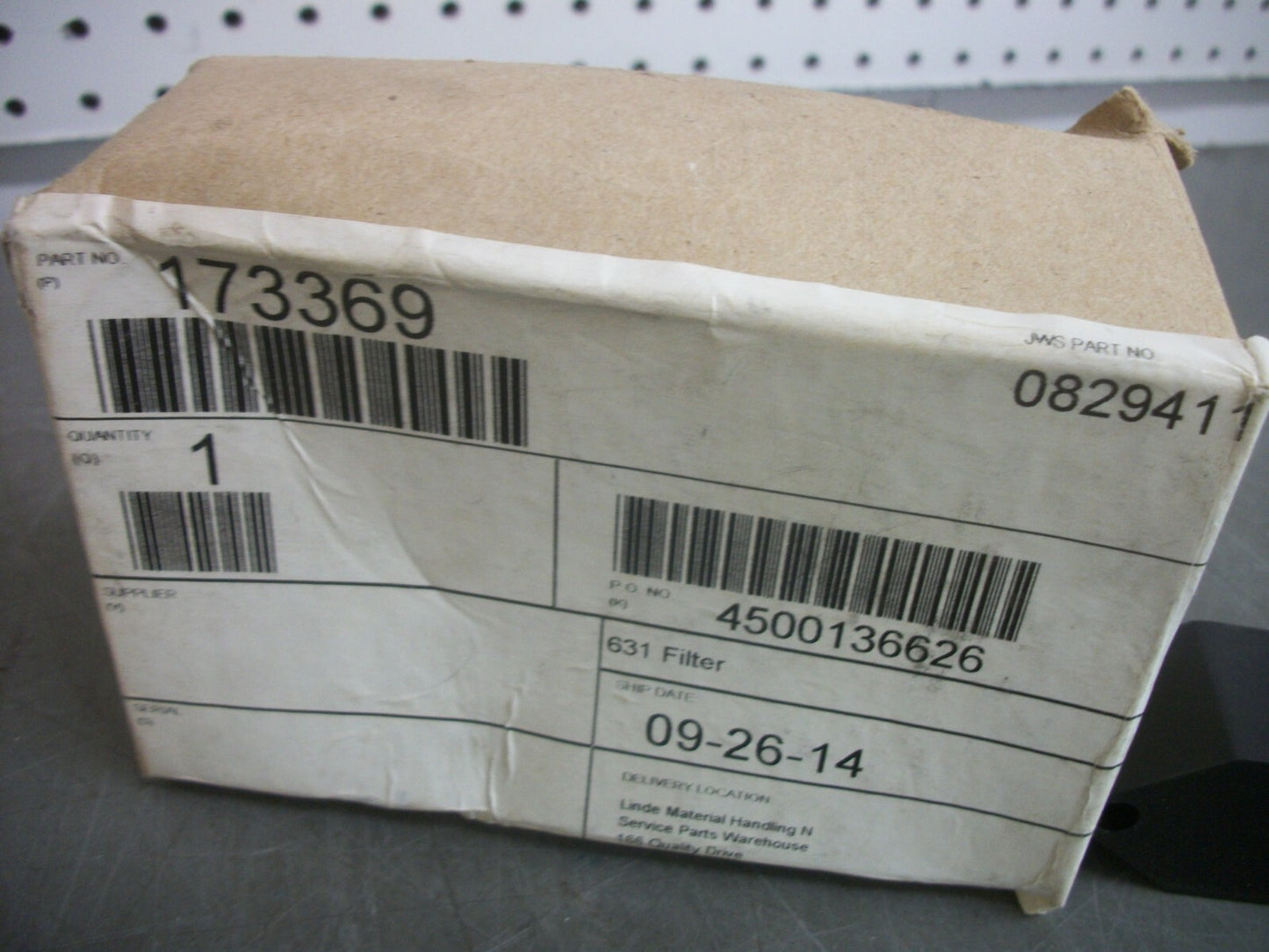 LINDE ELECTRIC FILTER 173369 NIB