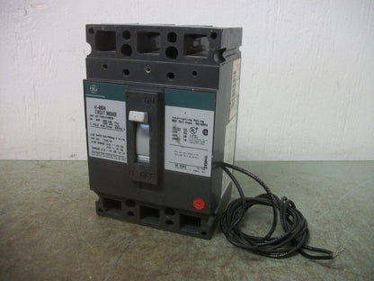 GE THED CIRCUIT BREAKER THED124020 20AMP 480VOLT 3POLE W/SHUNT NOB