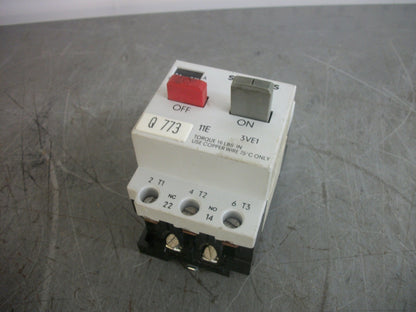 SIEMENS MOTOR CIRCUIT BREAKER 3VE1010-2D 0.25-0.4AMP