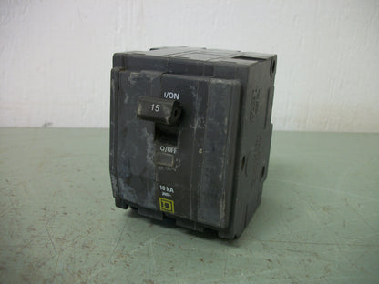 SQUARE D QO CIRCUIT BREAKER QO315 15AMP 240VOLT 3POLE