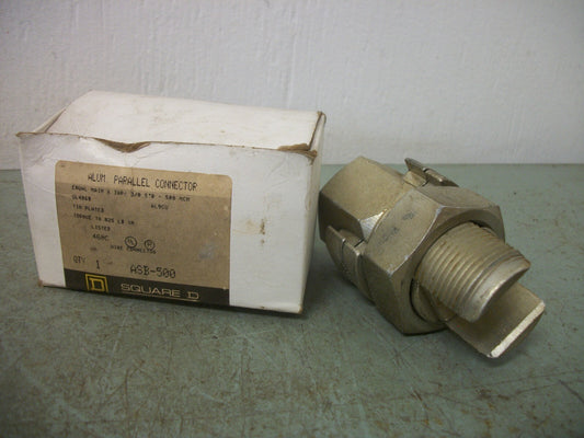 SQUARE D 3/0 STR - 500MCM ALUMINUM PARALLEL CONNECTOR ASB-500 NIB