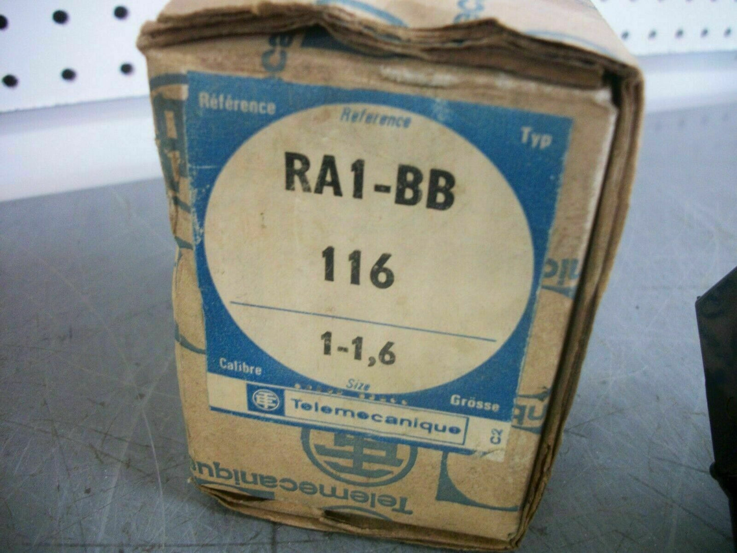 TELEMECANIQUE THERMAL OVERLOAD RELAY RA1-BB116 1-1.6AMP NIB