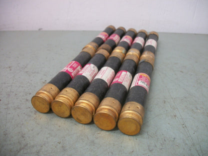 BUSSMANN LOT OF 10 FUSETRON FUSES FRS-R-5 5AMP 600VOLT