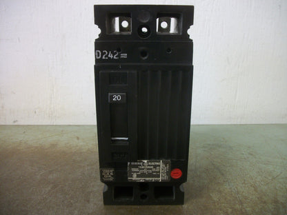 GE TEB CIRCUIT BREAKER TEB122020 20AMP 240VOLT 2POLE