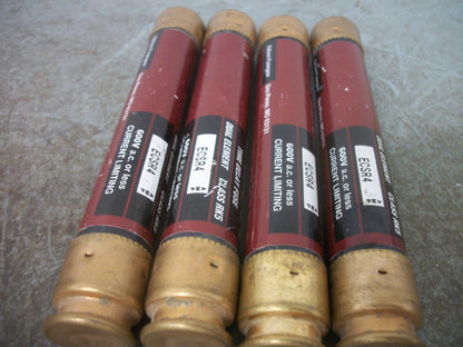 EDISON LOT OF 4 BULLET FUSES ECSR4 4AMP 600VOLT NOB
