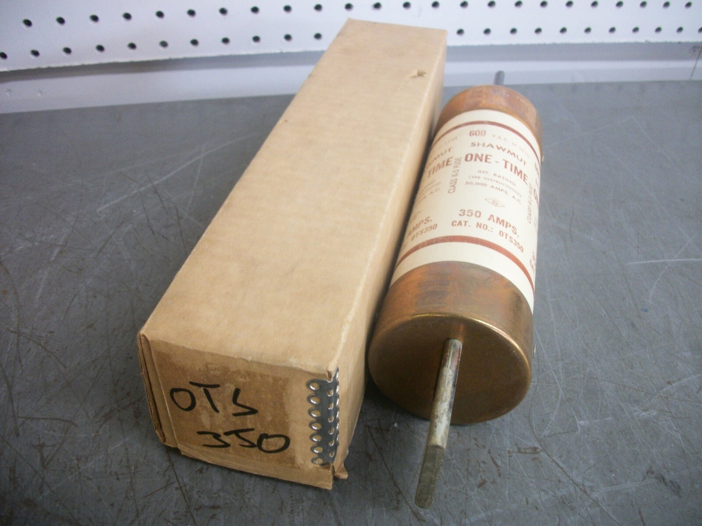 GOULD SHAWMUT ONE-TIME FUSE OTS350 350AMP 600VOLT NIB