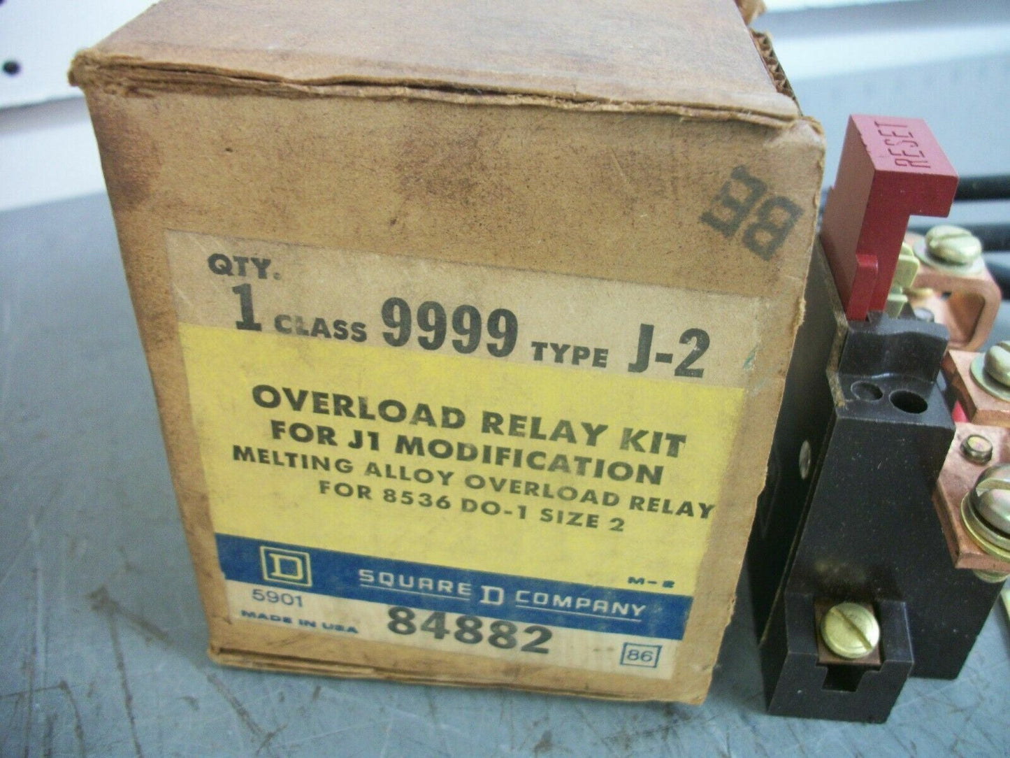 SQUARE D OVERLOAD RELAY KIT FOR 8536DO1 SIZE 2 9999J2 NIB