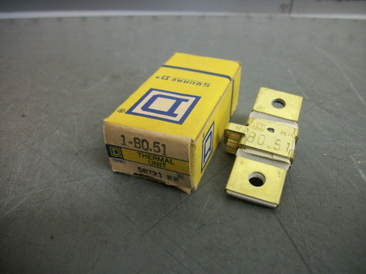 SQUARE D OVERLOAD RELAY THERMAL HEATER B0.51 NIB