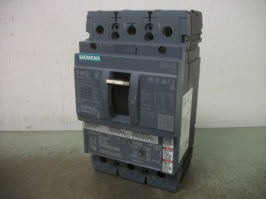 SIEMENS 3VA5 CIRCUIT BREAKER 3VA5270-7EC31-0AA0 70AMP 600VOLT 3POLE NOB