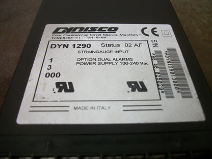 DYNISCO 1290 DIGITAL DUAL ALARM PRESSURE CONTROLLER DYN 1290-1-3000