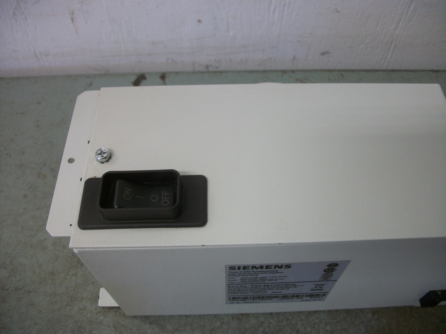 SIEMENS SMOKE CONTROL TYPE F,EM SUBASSEMBLY POWER SUPPLY PXA-SB115V192VA NOB
