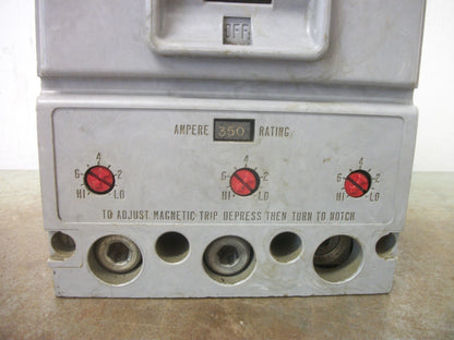 WESTINGHOUSE HLB CIRCUIT BREAKER HLB3400F 400AMP 600VOLT 3POLE W/350A TRIP