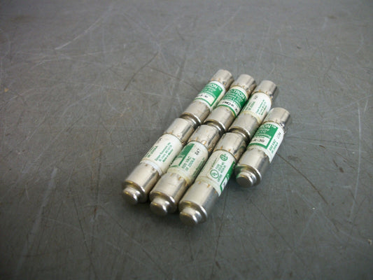 BUSSMANN LOT OF 7 CC-TRON FUSES FNQ-R-30 30AMP 600VOLT NOB