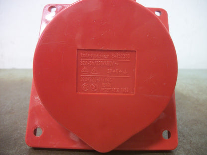 INTERPOWER PIN & SLEEVE CONNECTOR RECEPTACLE 84252300 32AMP 220-415VOLT 3P+N+GRN