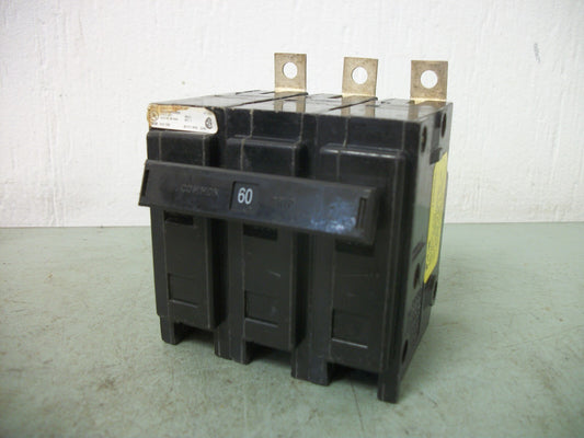 CUTLER-HAMMER QBHW CIRCUIT BREAKER QBHW3060H 60AMP 240VOLT 3POLE NOB
