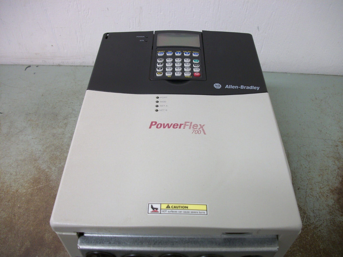 ALLEN-BRADLEY POWERFLEX 700 20HP AC DRIVE 20BE022A3AYNAND1 600VOLT 3PH 22AMP