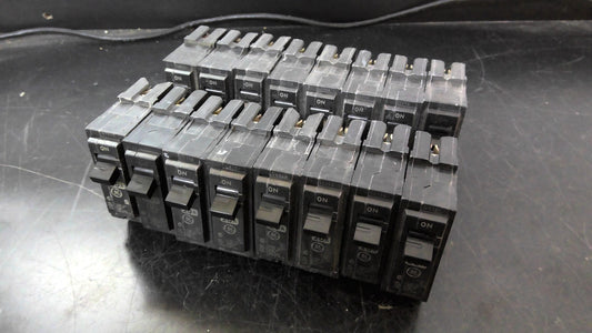 GE LOT OF 16 THQL CIRCUIT BREAKERS THQL1120 20AMP 240VOLT 1POLE