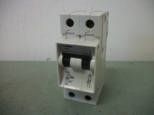 SIEMENS MOTOR CIRCUIT BREAKER 5SX22D16 16AMP 400VOLT 2POLE